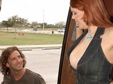 Redhead Prostitute With Hot Saggy Fake Udders